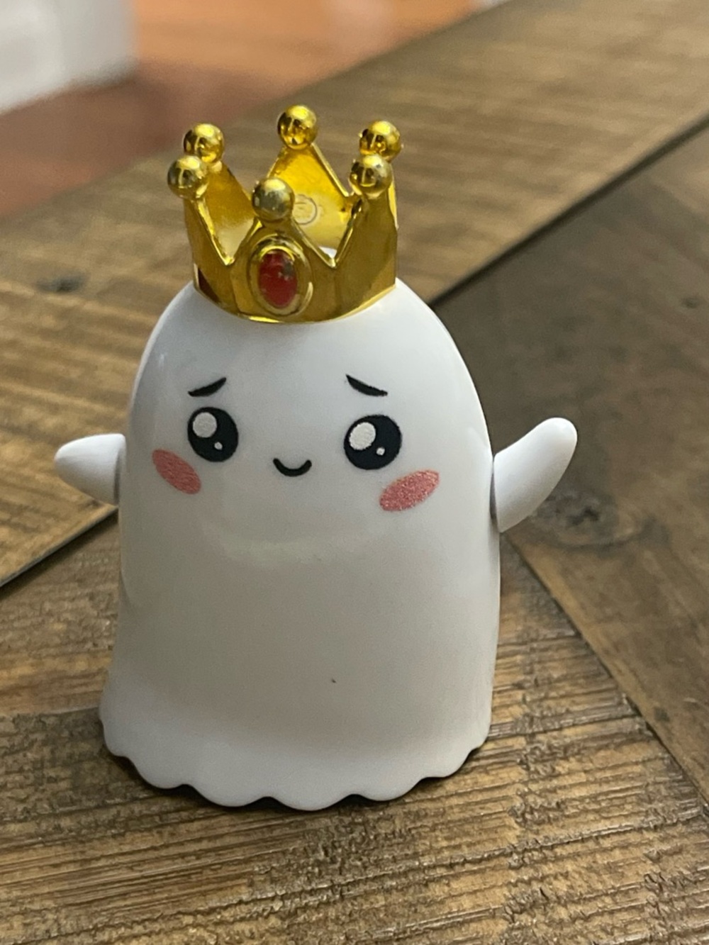LankyBox King Ghosty Figure Gold Crown Mystery Toy RARE Glow in the Dark